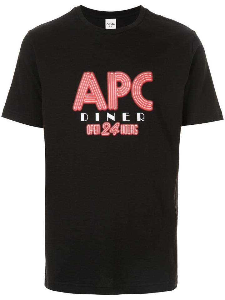 A.p.c. Graphic Print T-shirt - Black