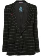 Guild Prime Checked Fitted Blazer - Black