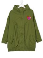 Little Marc Jacobs Rainbow Logo Hooded Coat - Green