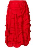 Comme Des Garçons Girl Georgette Skirt - Red