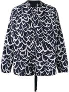 Marni Flutter Print Jacket, Men's, Size: 44, Blue, Polyimide/cotton