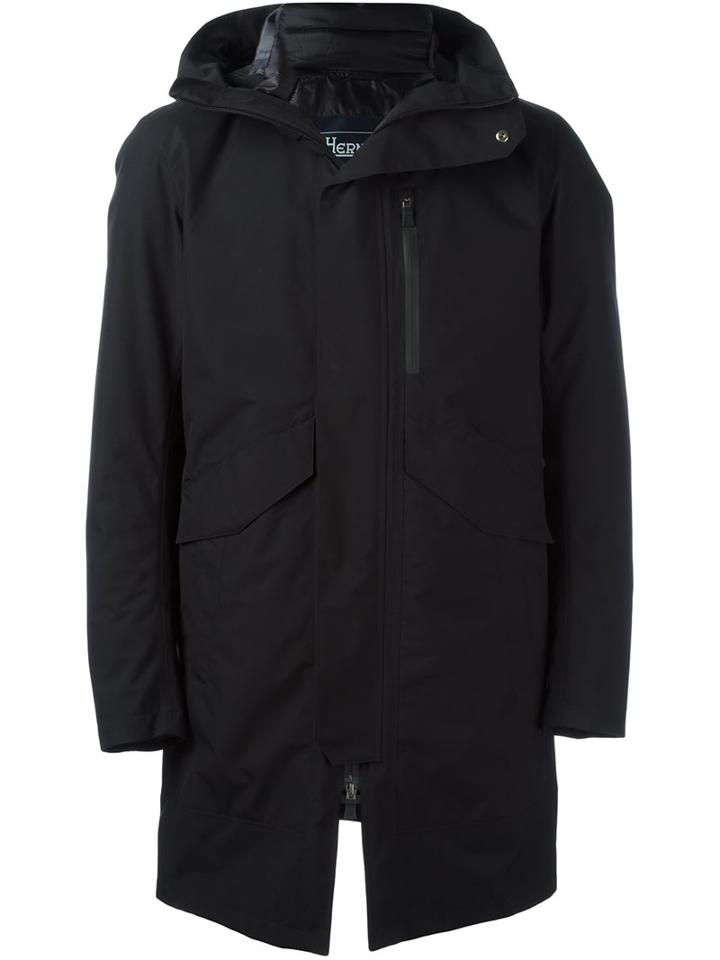 Herno 'laminar' Parka, Men's, Size: 48, Black, Polyamide/polyester/fluoropolymer/goose Down