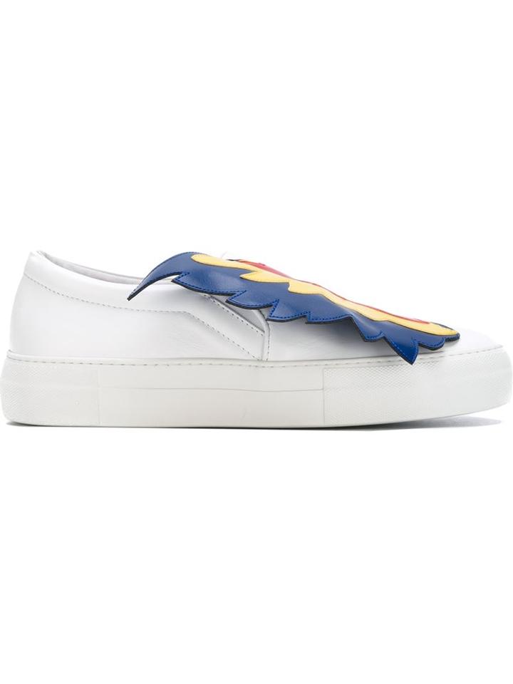 Joshua Sanders Appliqué Parrot Wing Sneakers