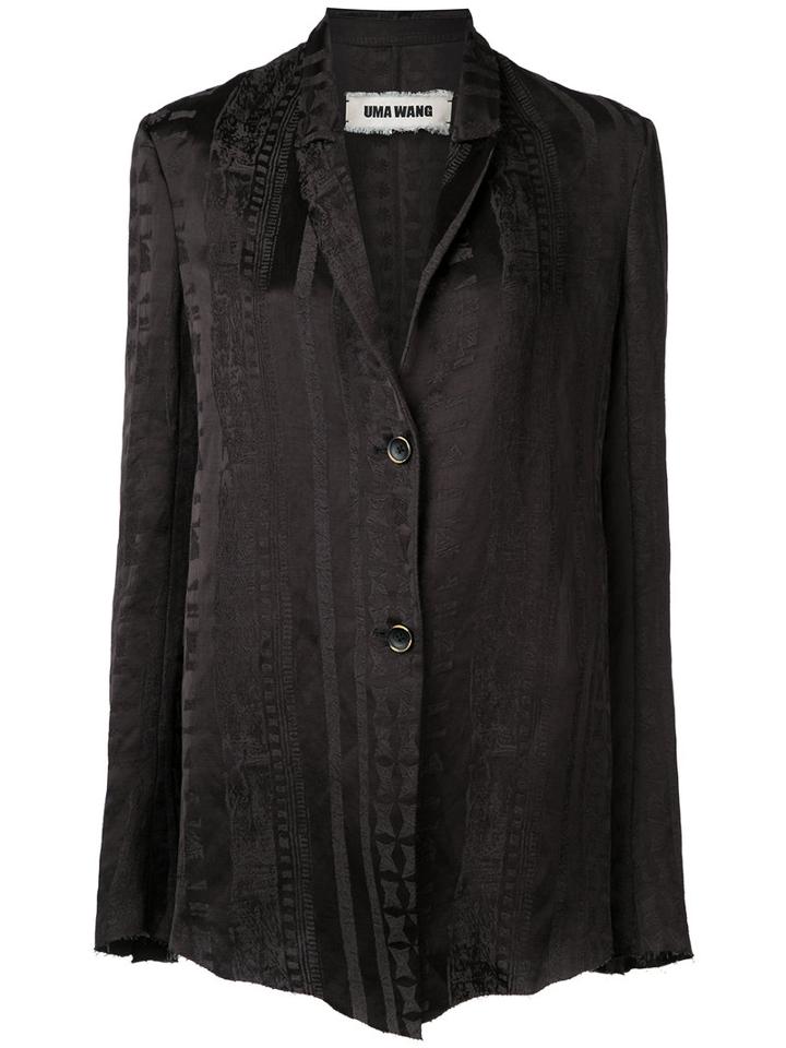 Uma Wang - Light Blazer - Women - Linen/flax/viscose - S, Black, Linen/flax/viscose