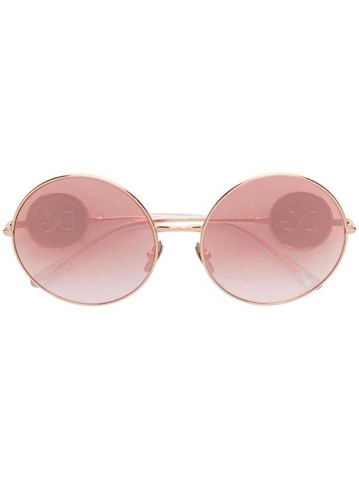 Dolce & Gabbana Eyewear Round Shaped Sunglasses - Metallic