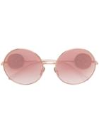 Dolce & Gabbana Eyewear Round Shaped Sunglasses - Metallic