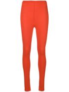 Majestic Filatures Fitted Leggings - Yellow & Orange