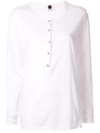 Bassike Slim Fit Longline Jersey Top - White