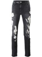 Rta Faded Destroy Skinny Jeans, Men's, Size: 31, Black, Cotton/polyester/spandex/elastane