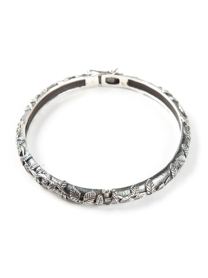 Ugo Cacciatori Leaves Engraved Bangle