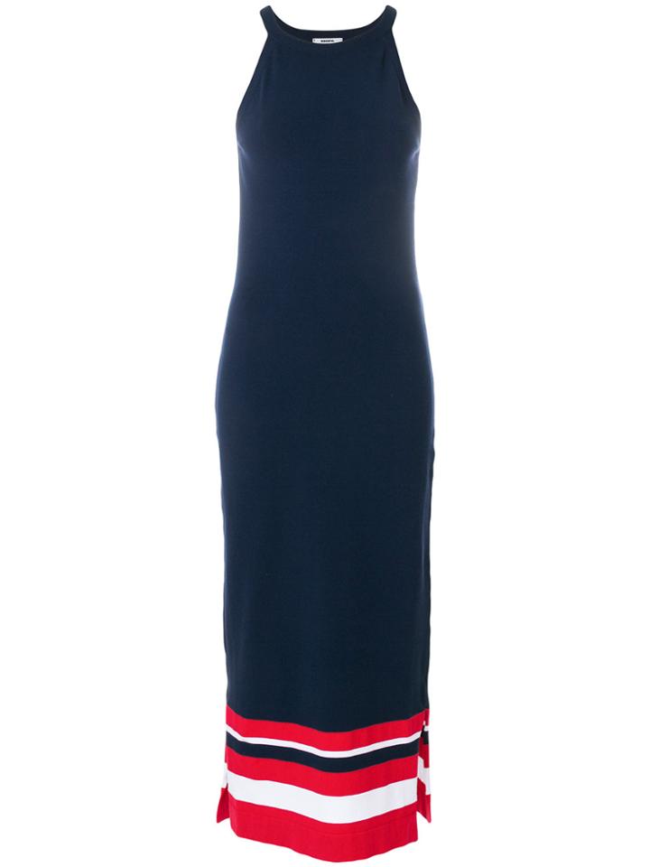Rossignol Striped Hem Knit Dress - Blue