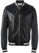 Dolce & Gabbana Striped Trim Bomber Jacket