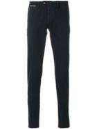 Eleventy Fitted Tailored Trousers - Blue