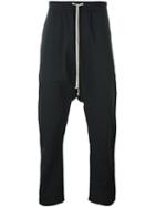 Rick Owens Drkshdw Drop-crotch Trousers, Men's, Size: Large, Black, Cotton/nylon