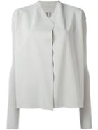 Rick Owens V-neck Cardigan, Women's, Size: Large, Grey, Cotton