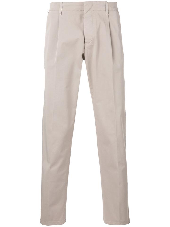 Fay - Fay Classic Trousers - Men - Cotton/spandex/elastane - 50, Nude/neutrals, Cotton/spandex/elastane