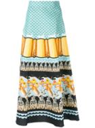 Temperley London - Foxglove Printed Midi Skirt - Women - Cotton/viscose - 12, Blue, Cotton/viscose