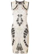 Just Cavalli Mirrored Print Bodycon Dress - Nude & Neutrals