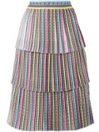 Mary Katrantzou Baccarat Tiered Skirt - Multicolour