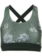 Nimble Activewear X Back Crop Top - Green