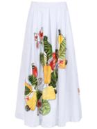 Isolda Rio Flared Skirt - White