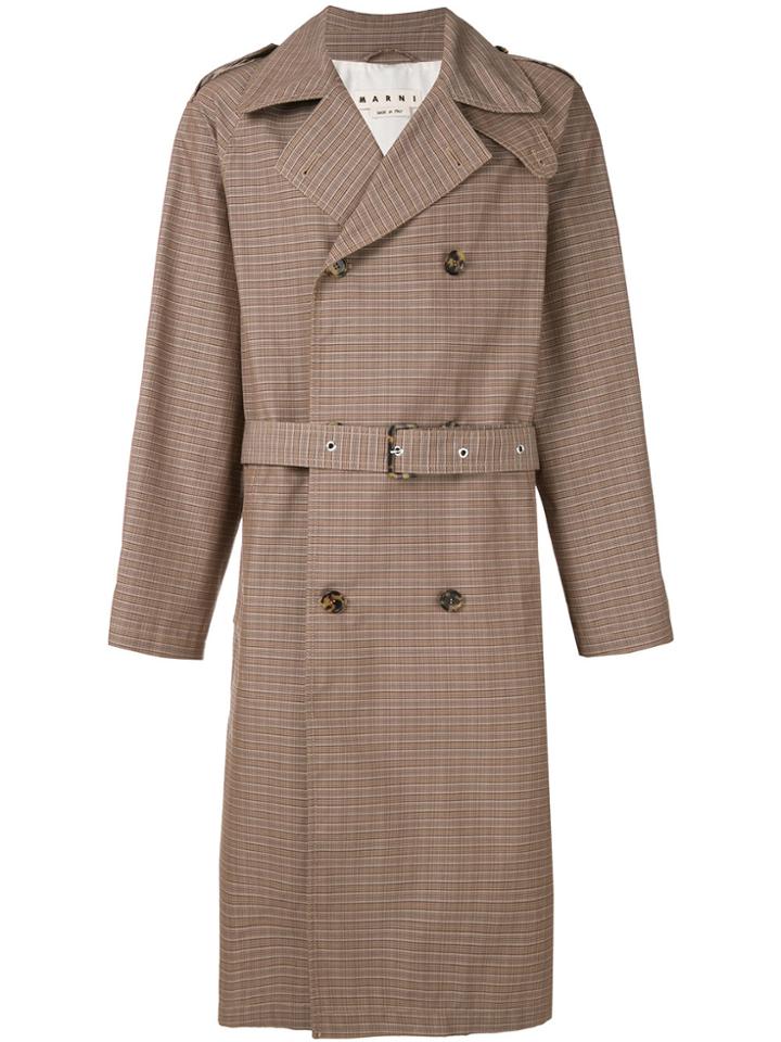 Marni Oversized Trench Coat - Brown