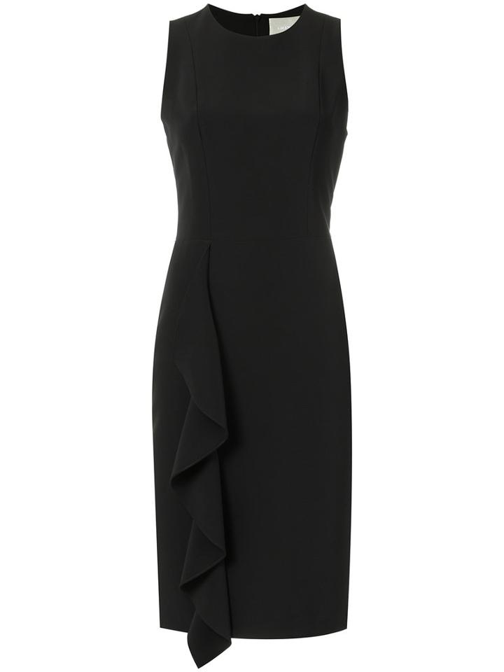 Ruffled Shift Dress - Women - Polyamide/spandex/elastane/acetate - 38, Black, Polyamide/spandex/elastane/acetate, Lilly Sarti