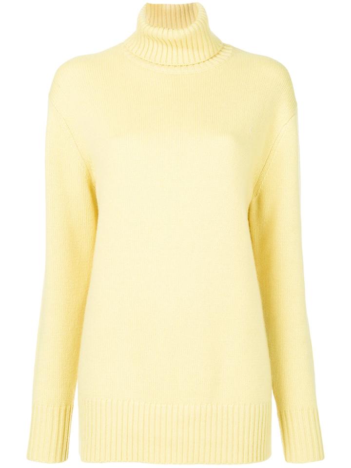 Chloé Roll Neck Sweater - Yellow & Orange