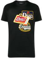 Dsquared2 Multi-logo Print T-shirt - Black