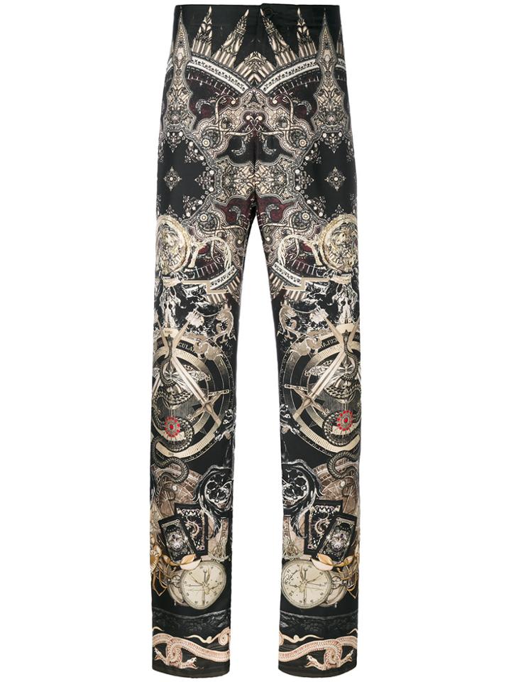 Roberto Cavalli Paisley Mix Print Pyjama Pants - Brown