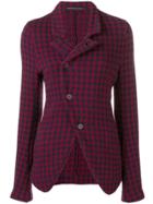 Yohji Yamamoto Vintage Houndstooth Jacket - Red
