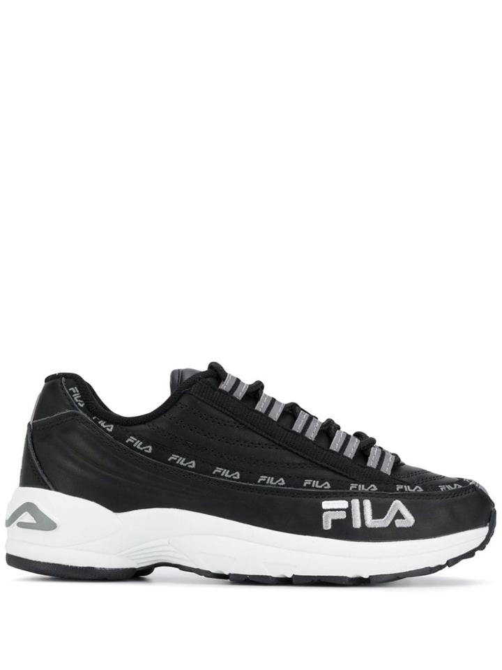 Fila Logo Print Sneakers - Black