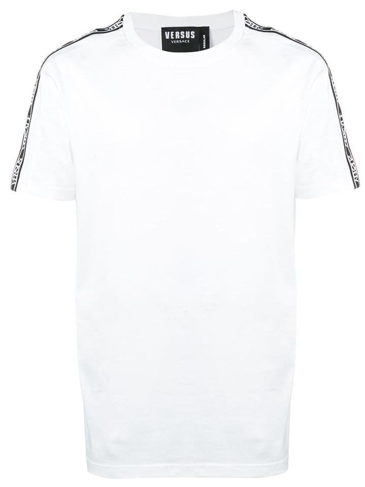 Versus Logo Stripe T-shirt - White