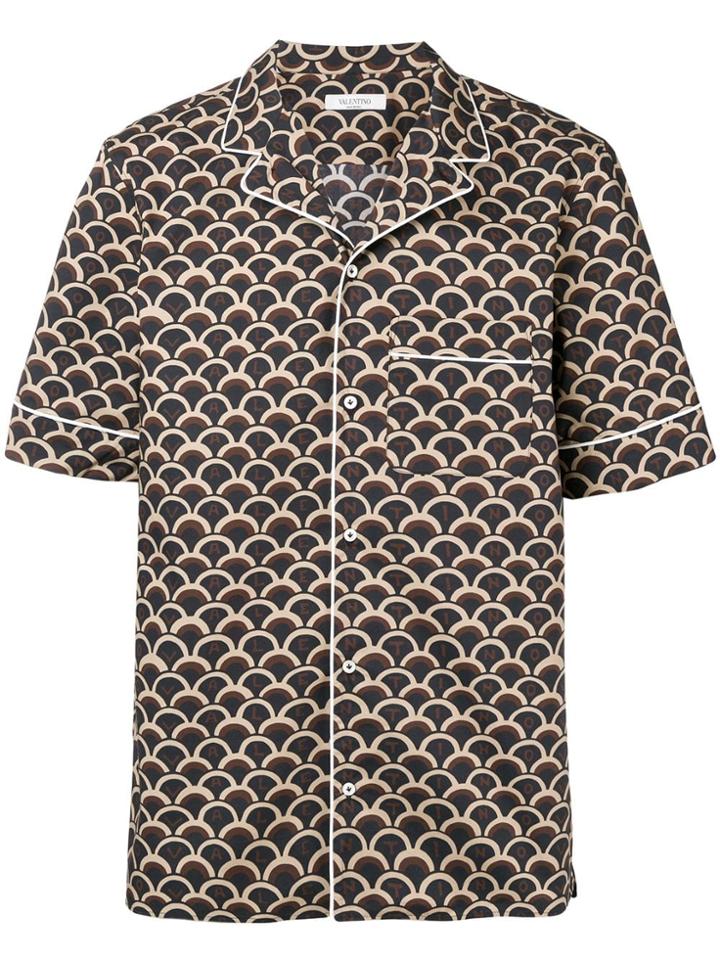 Valentino Scale Print Shirt - Black