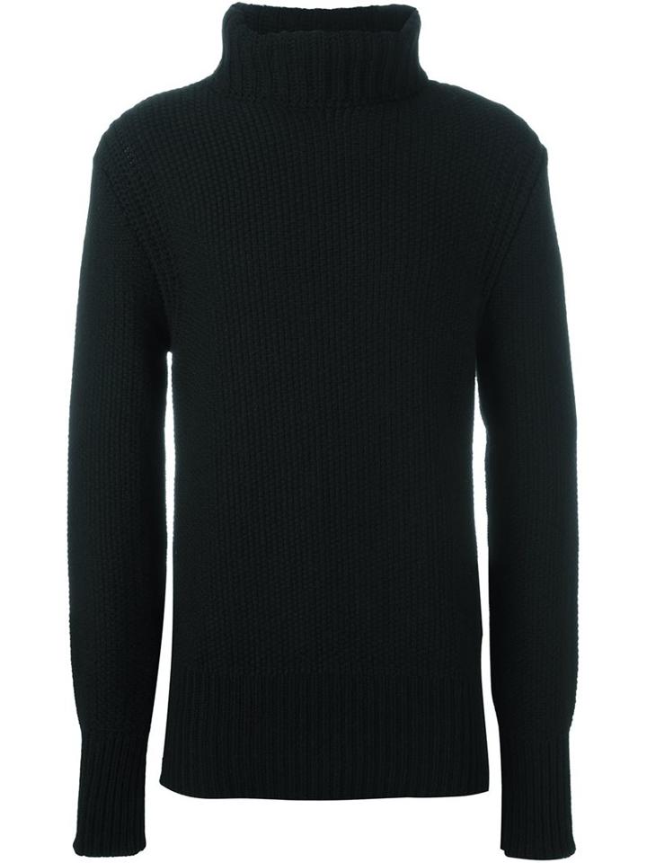 Ann Demeulemeester Grise Rib Roll Neck Sweater