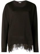 P.a.r.o.s.h. Ostrich Feather Sweater - Brown