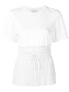 3.1 Phillip Lim Pleated Hem T-shirt - White
