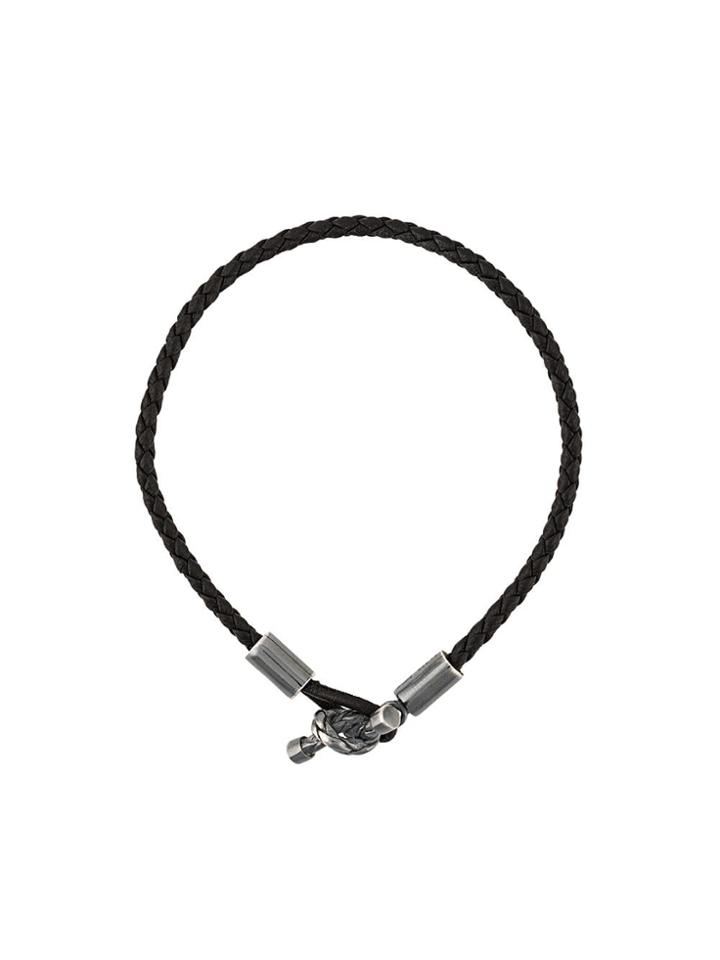 Bottega Veneta Slim Rope Bracelet - Black