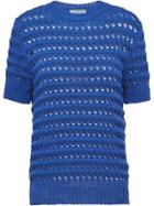 Prada Crochet Knitted Top - Blue