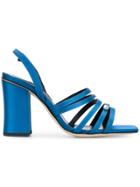 Dorateymur Strappy Block-heel Sandals - Blue