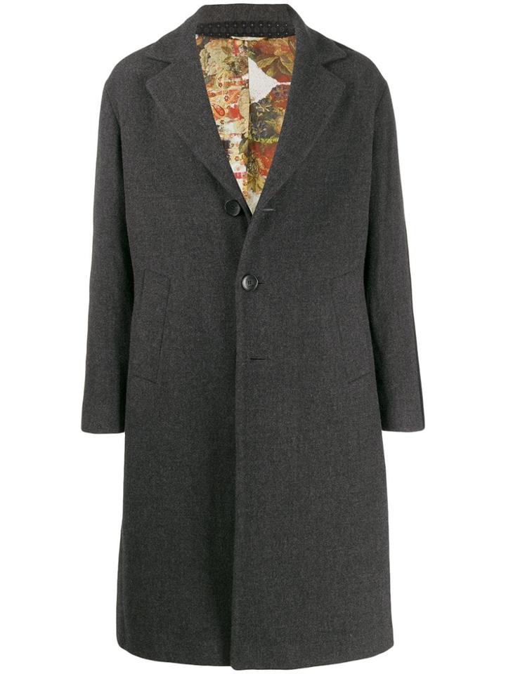Etro Deconstructed Check Coat - Grey