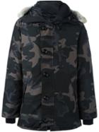 Canada Goose Camouflage Parka Coat, Men's, Size: Xl, Black, Cotton/polyester/feather