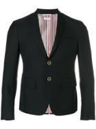 Thom Browne Center-back Stripe High Armhole Wool Sport Coat - Blue