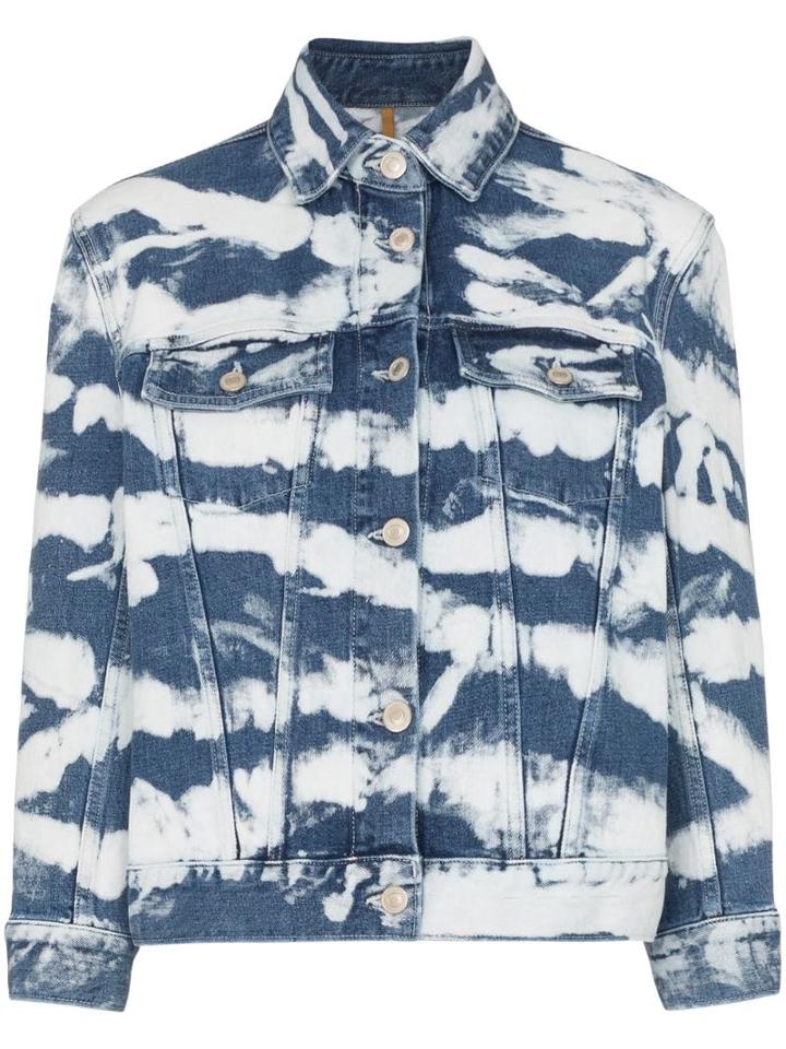 Jeanerica Tie-dye Denim Jacket - Blue