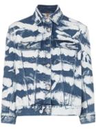 Jeanerica Tie-dye Denim Jacket - Blue