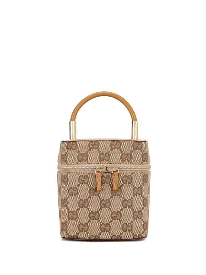 Gucci Pre-owned Gg Supreme Box Vanity Bag - Brown
