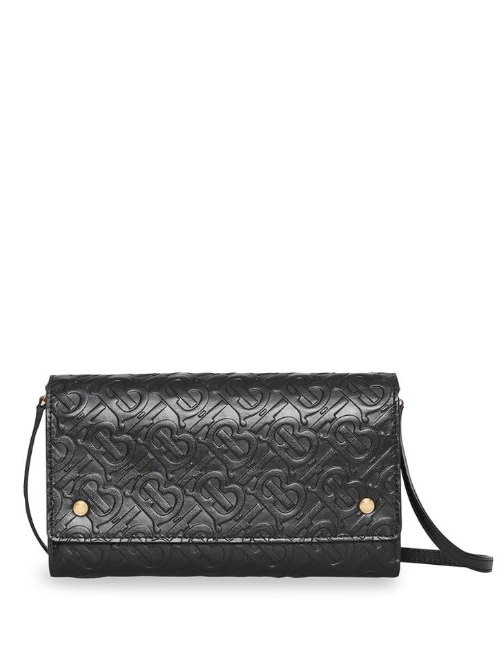 Burberry Monogram Mini Bag - Black