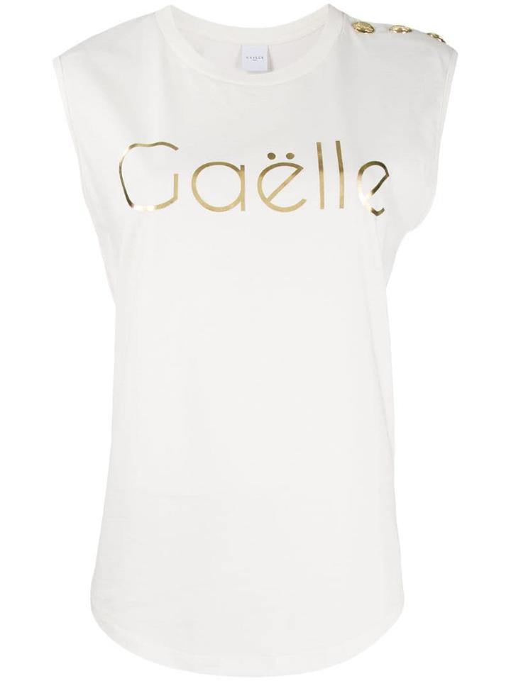 Gaelle Bonheur Panna E Oro T-shirt - White