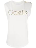 Gaelle Bonheur Panna E Oro T-shirt - White