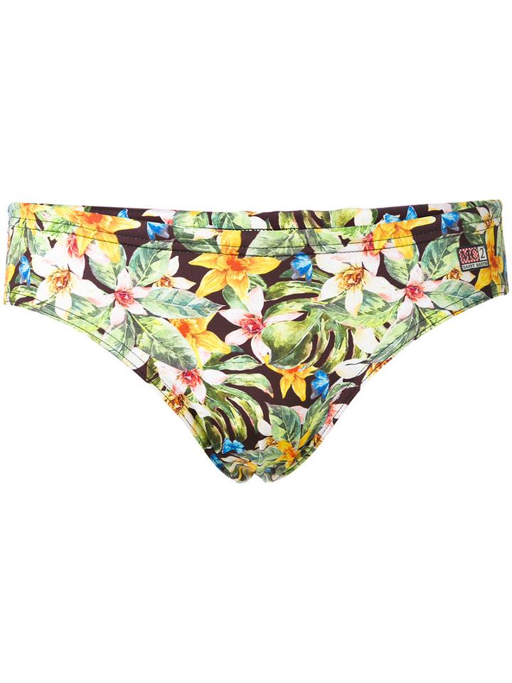 Mc2 Saint Barth - Tropical Print Swimming Trunks - Men - Polyamide/polyester/spandex/elastane - M, Polyamide/polyester/spandex/elastane